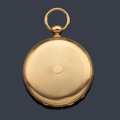  J.R. LOSADA London nº 14216, reloj saboneta con caja en oro amarillo de 18 K.
