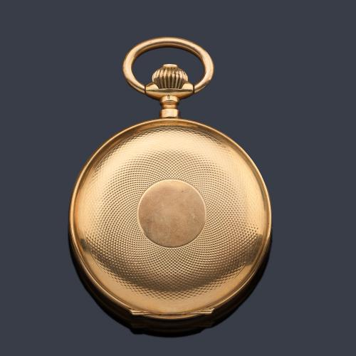  EMILE RICHARD nº 250839, reloj saboneta con caja en oro amarillo de 18 K.
