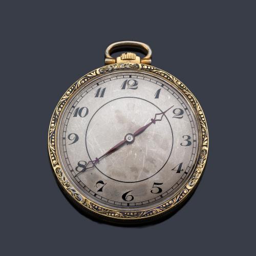  OMEGA nº 6742232, reloj lepin con caja en oro amarillo de 18 K.
