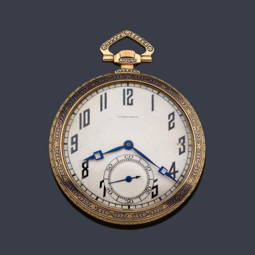  LONGINES nº 3886674, reloj lepin con caja en oro amarillo de 18 K.
