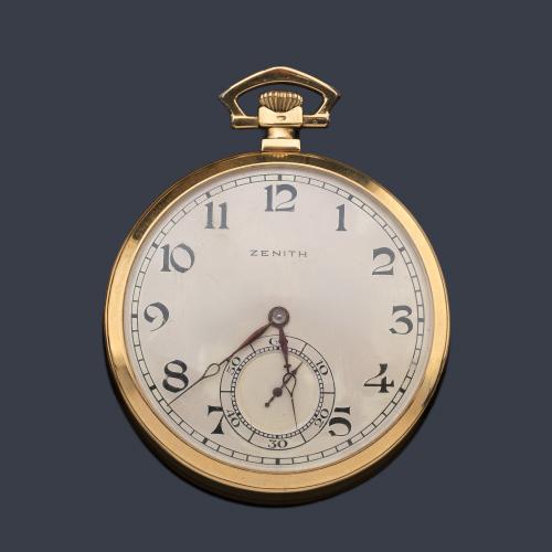  ZENITH, reloj lepin con caja en oro amarillo de 18 K.