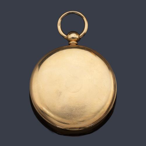  SALBURY GUILDFORD nº 6988, reloj saboneta con caja en oro amarillo de 18 K.