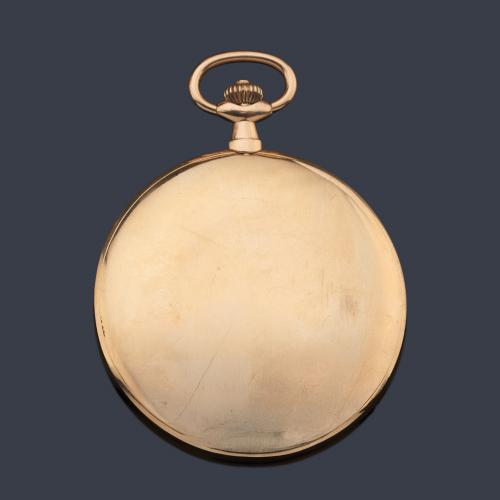  INVAR nº 144740, reloj saboneta con caja en oro amarillo de 18 K.