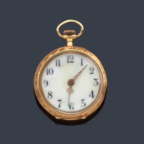 Reloj de colgar en oro rosa de 18 K.