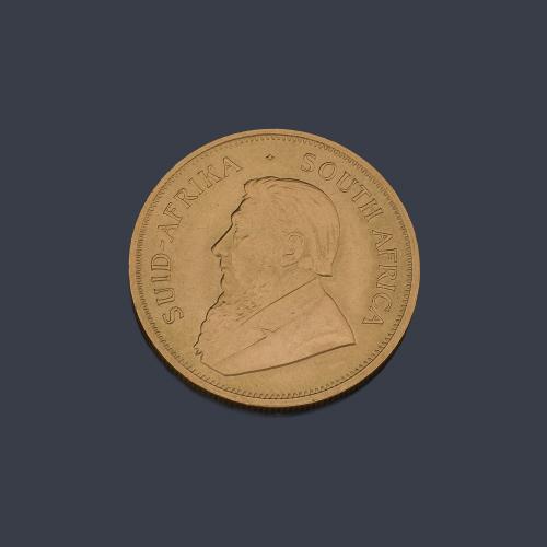  Moneda Krugerrand South África en oro de 22 K.