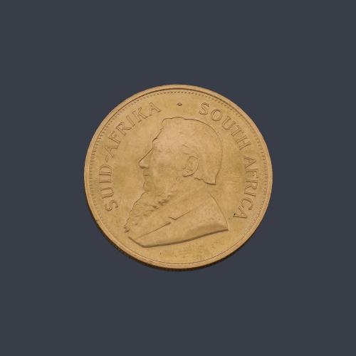  Moneda Krugerrand South África en oro de 22 K.