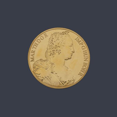  Moneda 100 Ecu Bélgica 1989 en oro de 22 K con estuche y certificado.