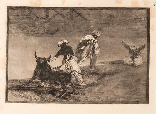  FRANCISCO DE GOYA Y LUCIENTES - Capean otro encerrado