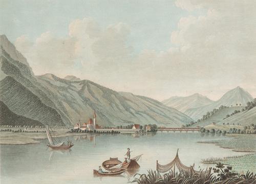  CASPAR WOLF - Vue de Interlaken sur le Lac de Brienz