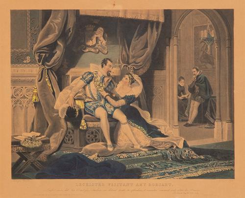  HENRY JOSEPH FRADELLE - Leceister Visitant Amy Robsart y Belinde á sa Toillete