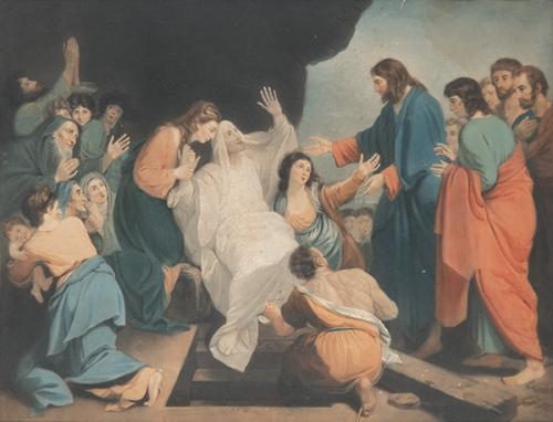 ESCUELA FRANCESA S. XIX - La resurrección de Lázaro