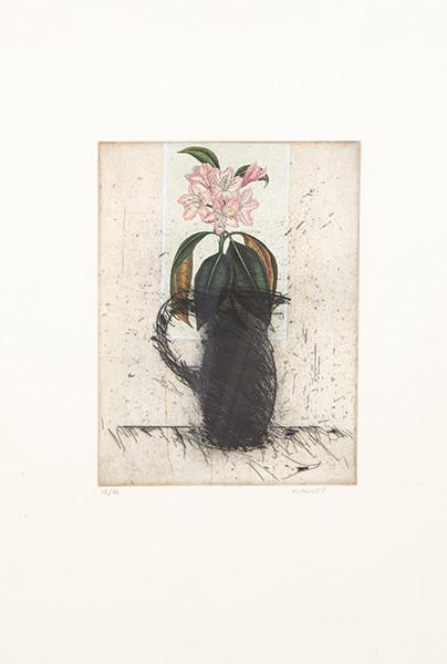  MANOLO VALDES - Pequeño jarrón con flores I