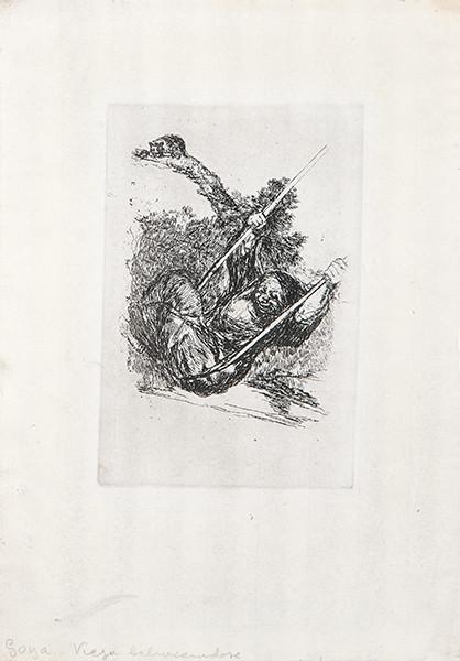 FRANCISCO DE GOYA Y LUCIENTES - Vieja columpiándose