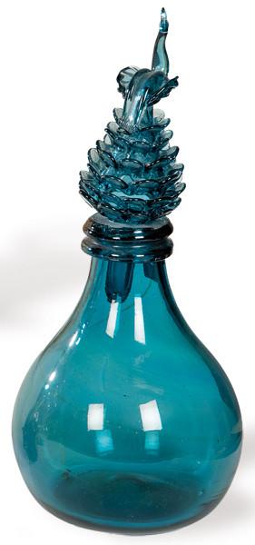  Botella periforme de cristal mallorquín de Gordiola 
