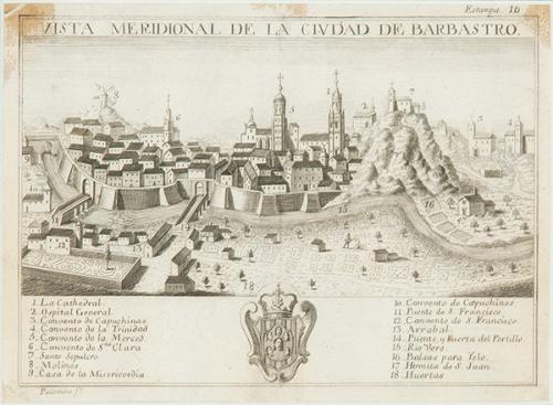 JUAN FERNANDO PALOMINO - Vista meridional de la ciudad de Barbastro