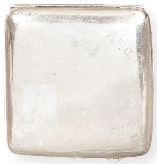  Pitillera de plata inglesa punzonada Ley Sterling de J. Collyer Ltd., Birmingham 1926.