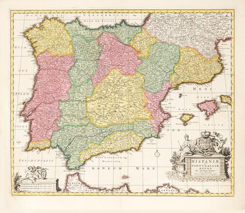 NICOLAES VISSCHER - Hispaniae et Portugalliae Regna, Ámsterdam, 1680
