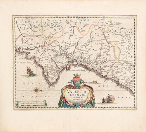 HENDRICK HONDIUS - Novissima arragoniae Regni tabula