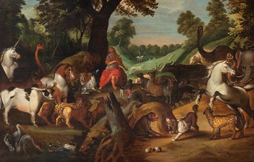  SEGUIDOR DE ROELANT SAVERY S. XVII - Orfeo y los animales