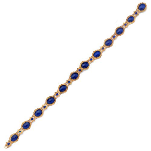  Collar sig. XVIII Ansterdan oro 22 K con vidrio