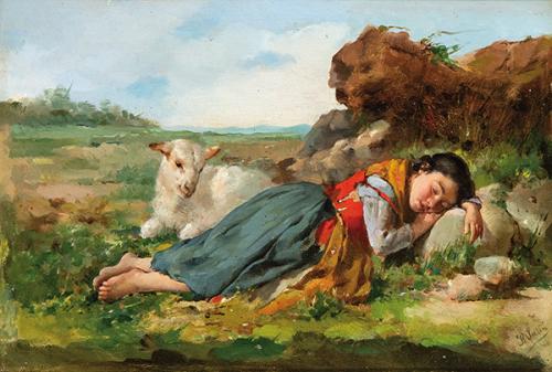  RAFAEL JULIÁ ENTRAIGUES - Pastorcilla dormida