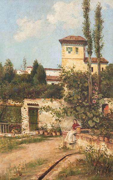  ISIDORO MARIN CARES - Joven en un rincón del Albayzín