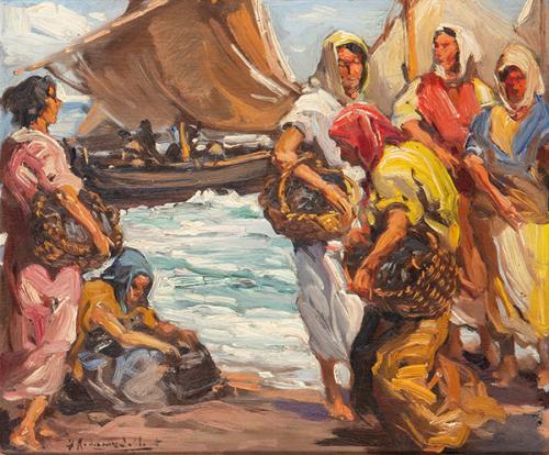  FRANCISCO RODRÍGUEZ SAN CLEMENT - Recogiendo la pesca