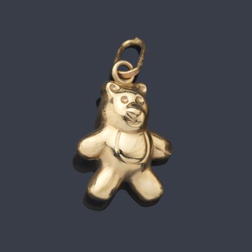  Colgante con diseño 'Teddy Bear' en oro amarillo de 18K.