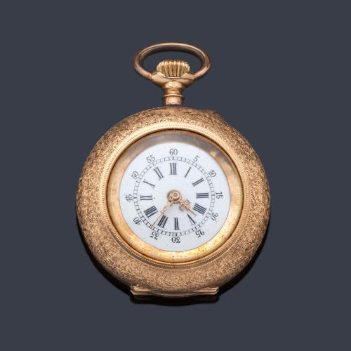  Reloj lepin de colgar oro rosa de 18 K.