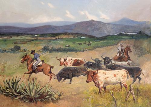  FERNANDO TORO PÍRIZ - Toros en la dehesa jerezana