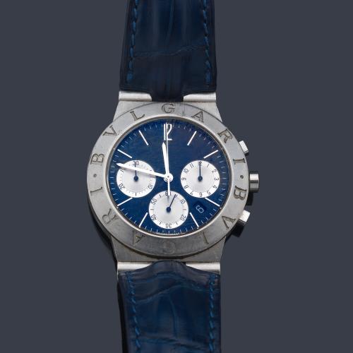  BVLGARI Diagono ref. CH 35 S de caballero con caja y en acero.
