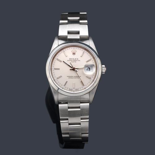  ROLEX Oyster Perpetual  Date Superlative Chronometer Officially Certified de caballero  ref. 15200 con caja y brazalete en acero.