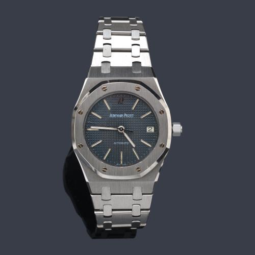  AUDEMARS PIGUET Royal Oak re. D96038 de caballero con caja y brazalete en acero. Con estuche.