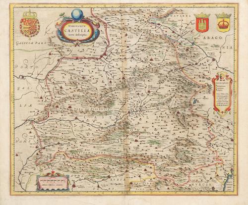  WILLEM JANSZOON BLAEU - Utriusque Castiliae nova descriptio