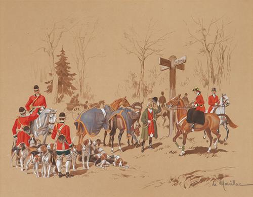  EUGÈNE LELIEPVRE - Preparativos para la caza del zorro