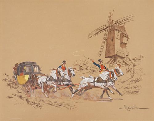  EUGÈNE LELIEPVRE - La diligencia