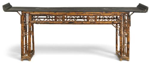  Consola de bambu china