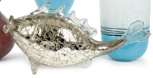  Pez de cristal de Murano azogado