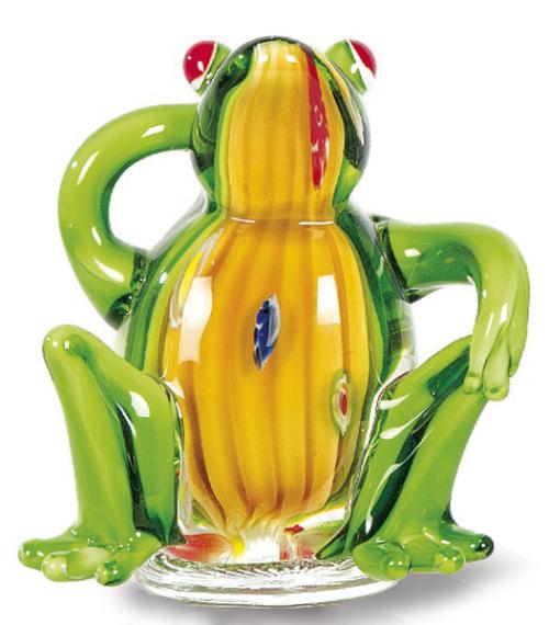  "Rana Sentada" de cristal de Murano.