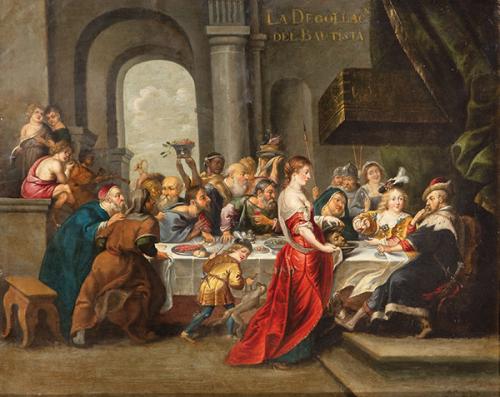  ESCUELA FLAMENCA S. XVII - El festín de Herodes