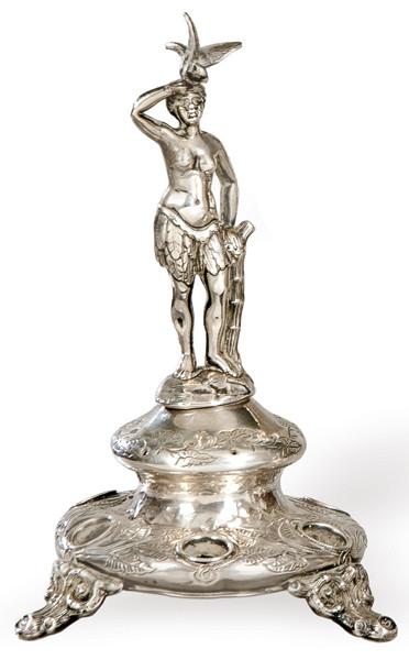  Palillero de plata sin punzonar español o Portugués primer tercio S. XX.