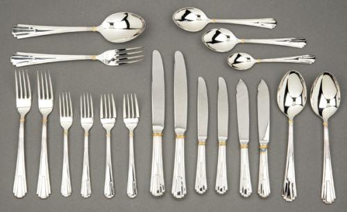  Cubertería de plata de Cartier