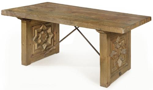  Mesa de comedor de Biosca, con tapa rectangular en madera de pino