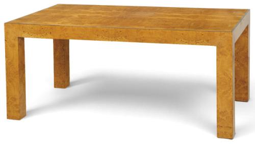  Mesa de comedor rectangular de estilo Parsons, siguiendo modelos de Jean-Michel Frank