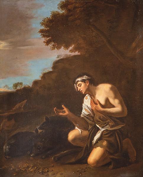  SEGUIDOR DE PIER FRANCESCO MOLA S. XVII - El Hijo pródigo