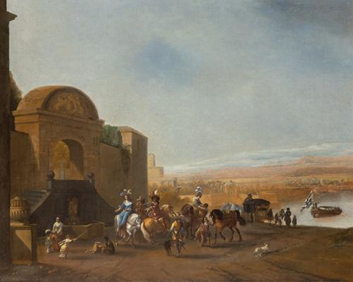  PHILIPS WOUWERMAN - Puerto con figuras