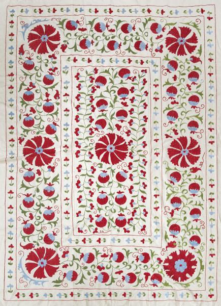  Souzani de algodón Uzbequistán S. XX.