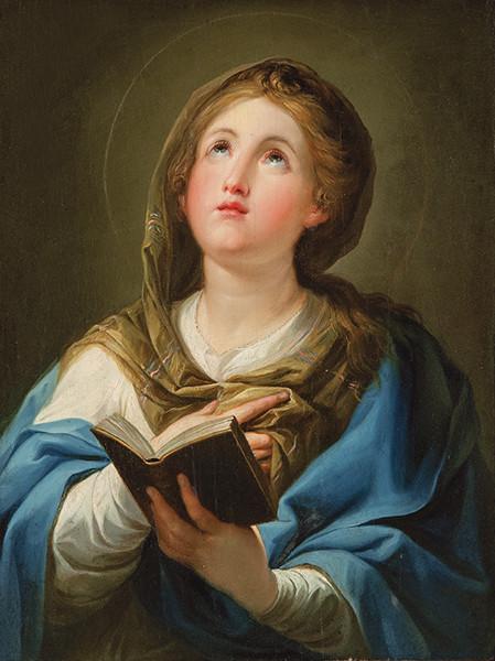  ATRIBUIDO A MARIANO SALVADOR MAELLA - Virgen en oración