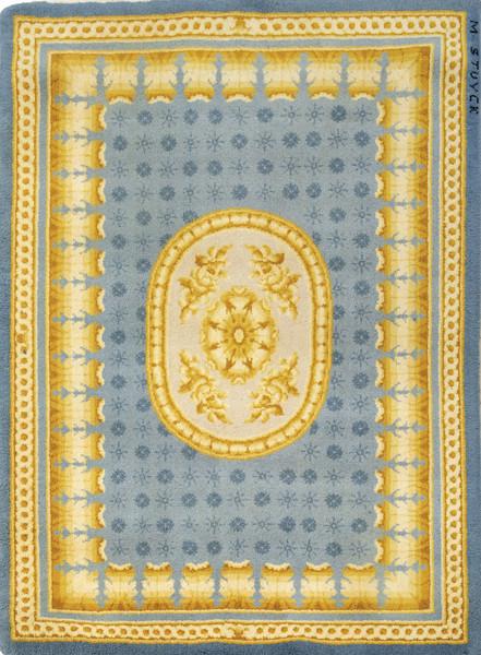  Alfombra Aubussón de lana de Miguel Stuyck.